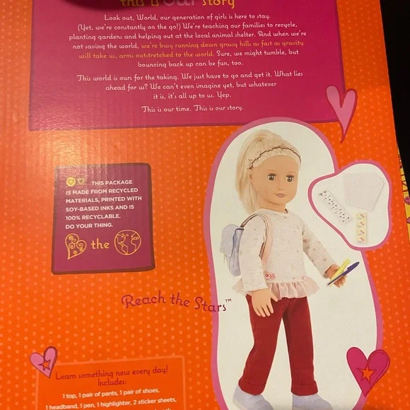 Our generation doll clothing , delux set “reach for the stars” - Picture 2 of 2